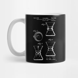 Coffee Chemex patent art / coffee chemex Patent Illustration Mug